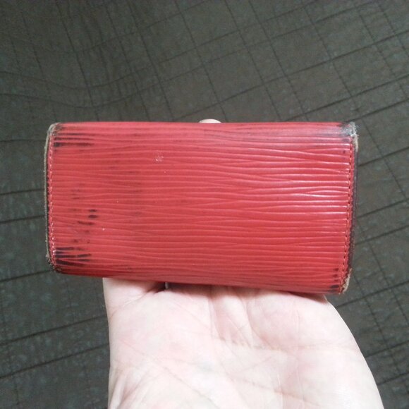 Vintage LV Louis Vuitton Epi Leather Key Holder Case Red Unisex Men's Women - Picture 2 of 16